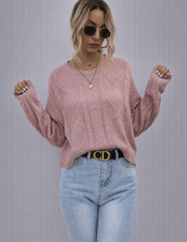 Cable Knit Cropped Sweater