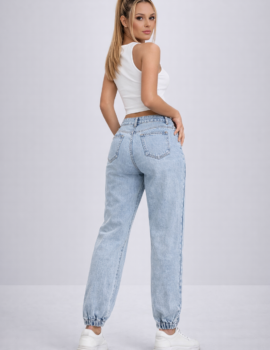 High Waist Jeans with Pockets