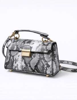 Snakeskin PU Crossbody Bag
