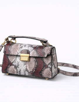 Snakeskin PU Crossbody Bag